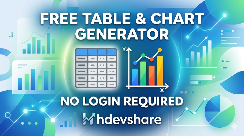 Free Table & Chart Generator